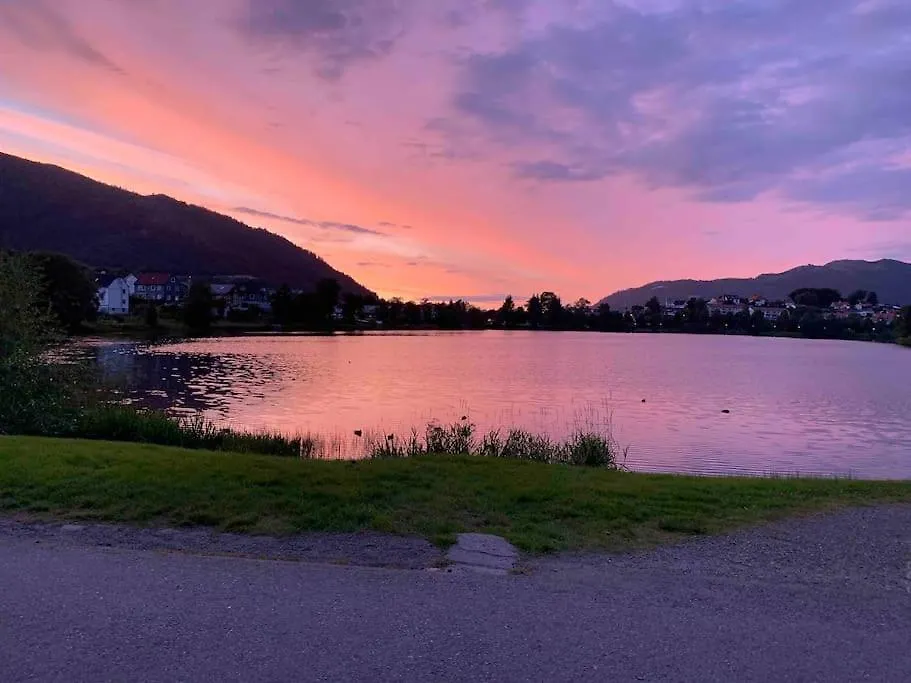 Moderne Og Fullt Utstyrt 3-Rom Hageleilighet Sentrum Naer Bergen 0*,  Norveç